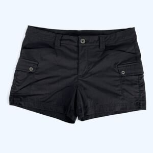 Eddie Bauer Cargo Shorts Women's Black Size 10 3 inch inseam